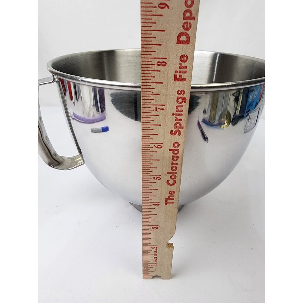KitchenAid Bowl KSM150 Replacement 5 Quart Stainless Steel Mixing Bowl w/Handle - Picture 7 of 7
